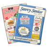 Savvy Senior discount magazines stacked high